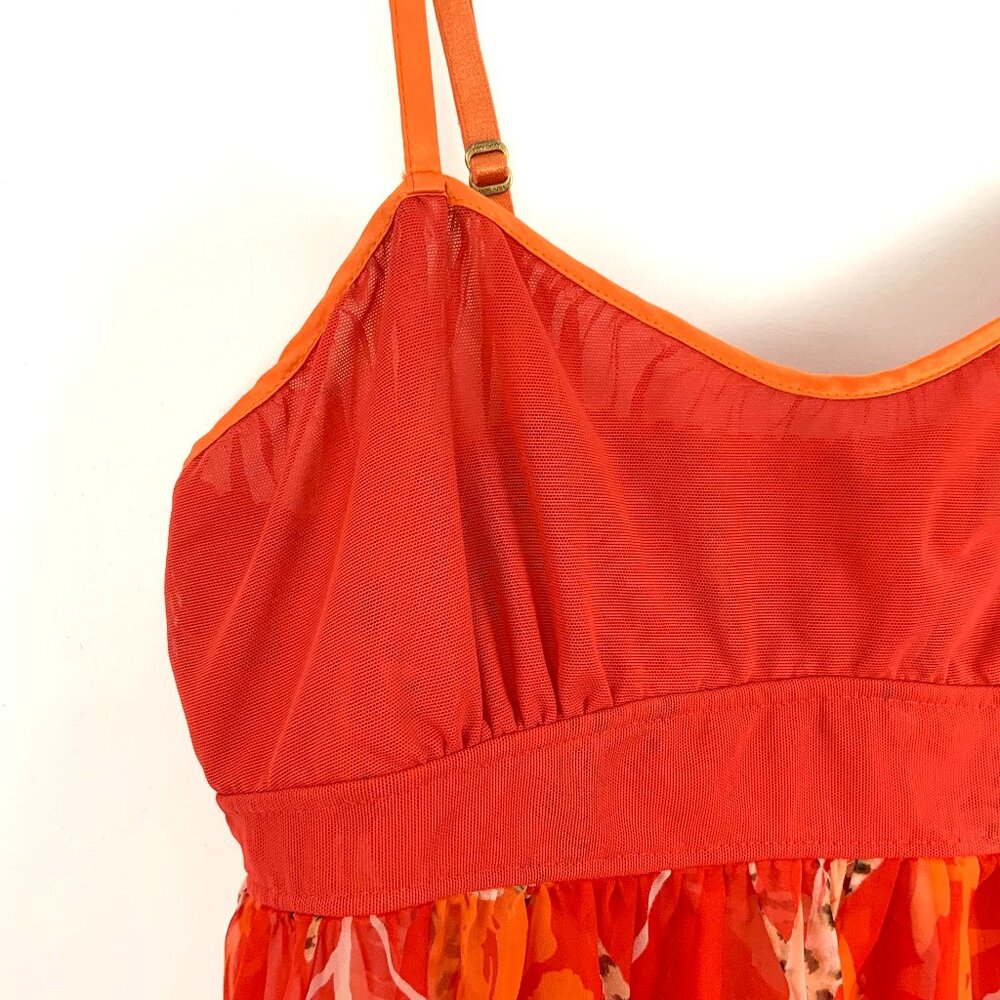 New Victoria's Secret Very Sexy Babydoll Slip Dress Chemise Orange Sz S - Picture 11 of 16